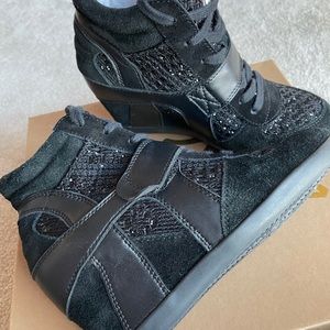 ASH Limited Edition Black Wedge Sneakers, size 5